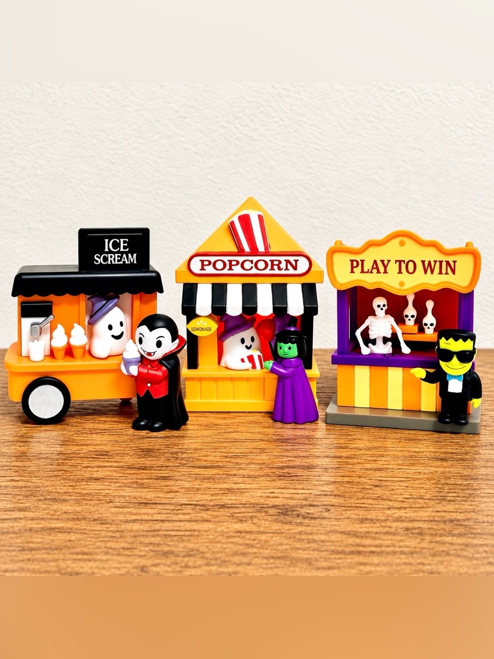 Target Bullseye Playground SET OF 3 Halloween Carnival Village Decorations